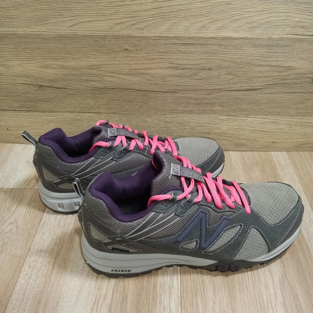 New Balance 989 Multisport Women 9 Grey Pink Purple Trail Walking Shoes WO989GT